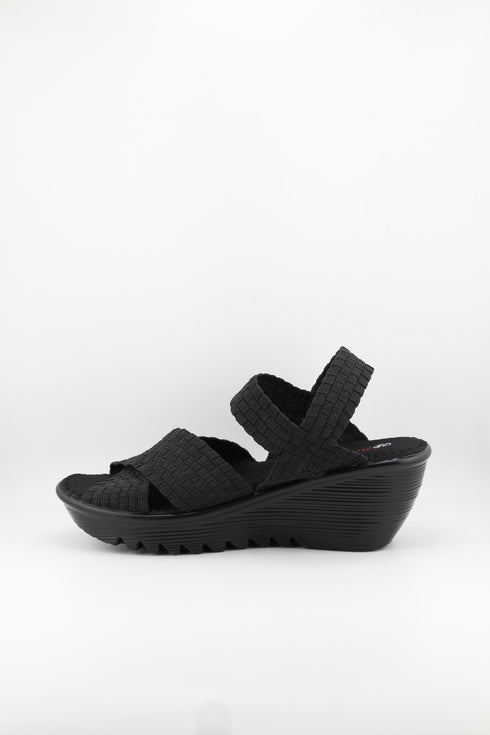 Bernie Mev Braided Wedge Sandals with Ankle Strap